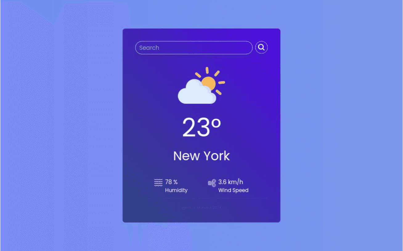 weather webApp